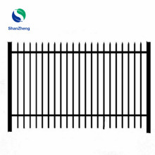 Residential 2 rails spear top Wrought Iron fence for home garden use metal  fence